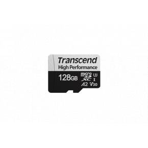 Transcend TS128GUSD330S 330S, 128GB, MicroSDXC, U3, V30, A2, 100/ 85MB/s