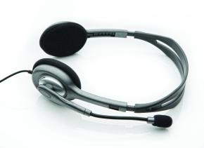 Logitech H110 Stereo Headset [3.5mm,. Microphone, Binaural, Black]