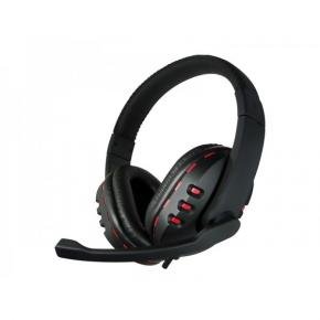 ADJ 780-00040 CF788 Gaming Red Star Headset 5.1 w/ mic , 32ohm 20, 20 KHz 105 db, 2.2m, Black w/ LED