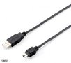 Equip-128521-USB-2.0-Cable-1.8m-A-&gt;Mini5P-M-M-black