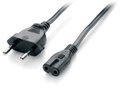 Equip-112160-Power-Cable-Euro-180m-2-pin--&gt;-3-pin-IEC-60320-(C7)-black