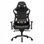 L33T-Gaming-160369-Elite-V4-Gaming-Chair-(PU)-Black-White-decor-Class-4-gas-lift-Tilt-&amp;-recline