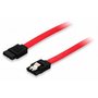 Equip-111800-SATA-Internal-Flat-cable-w--metal-latch-05m-Straight-Red