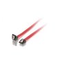 Equip-111804-SATA2-Internal-Flat-cable-w--metal-latch-1.0m-Angled-plug-Red