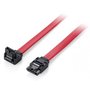 Equip-111902-SATA3-Flat-cable-w--metal-latch-05m-6Gbps-Angled-plug-Red